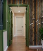 乡村风格房屋绿色门装修效果图欣赏