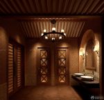 2023欧式新古典风格房洗手间门设计装修效果图欣赏