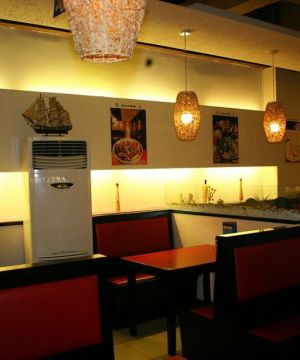 中式快餐店灯具装修效果图片欣赏