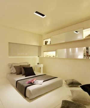 极简现代风格15平米卧室日式榻榻米装修效果图片欣赏