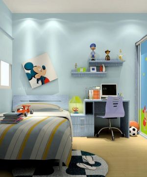 简单舒适小户型儿童房间布置图片