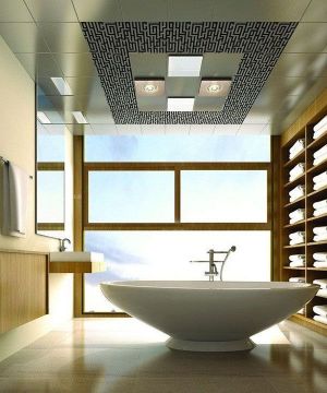 小浴室pvc扣板吊顶装修实景图欣赏