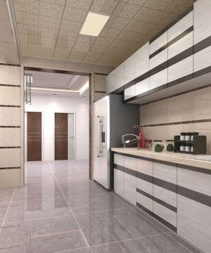 2023家装现代风格厨房pvc扣板吊顶装修效果图