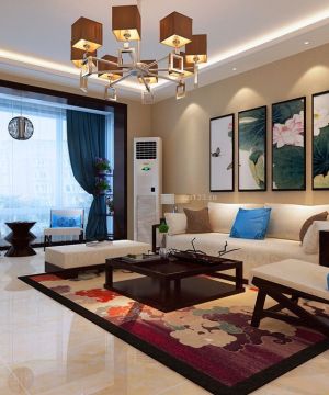 2023新中式风格家装客厅设计案例