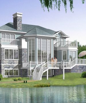 2023现代美式混搭风格南方农村房屋设计图