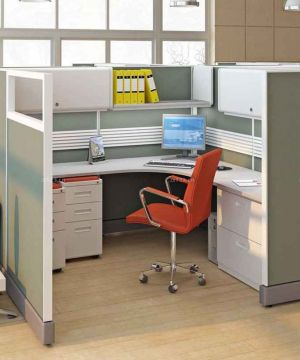 最新小型办公室屏风办公桌设计样板大全