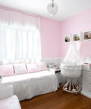 三室一厅女孩温馨卧室窗帘设计效果图大全