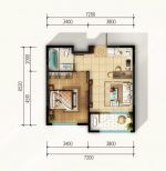 202330平米小户型平面图一室一厅设计