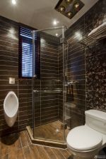 卫生间淋浴房仿古瓷砖装修设计图片 