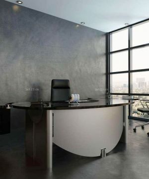 2023现代简约风格办公室老板椅装修效果图片