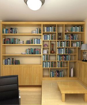 一室家装客厅兼书房装修设计图片