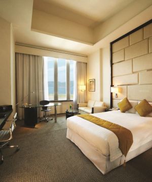 2023现代中式风格商务酒店室内装饰效果图片