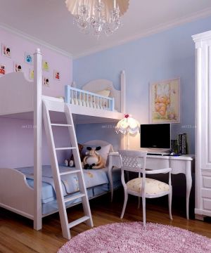 欧式儿童房双层儿童床设计图片欣赏