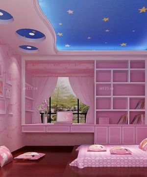 欧式儿童房梦幻女孩卧室装修设计图片大全