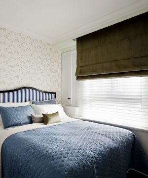 最新时尚美式乡村风格壁纸卧室效果图