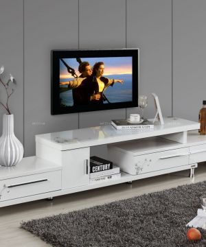 美式实木电视组合柜子设计效果图欣赏