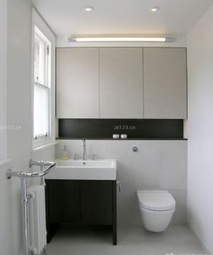 最新现代家装卫生间储物架设计效果图