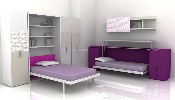 时尚极简交换空间小户型卧室设计图片欣赏