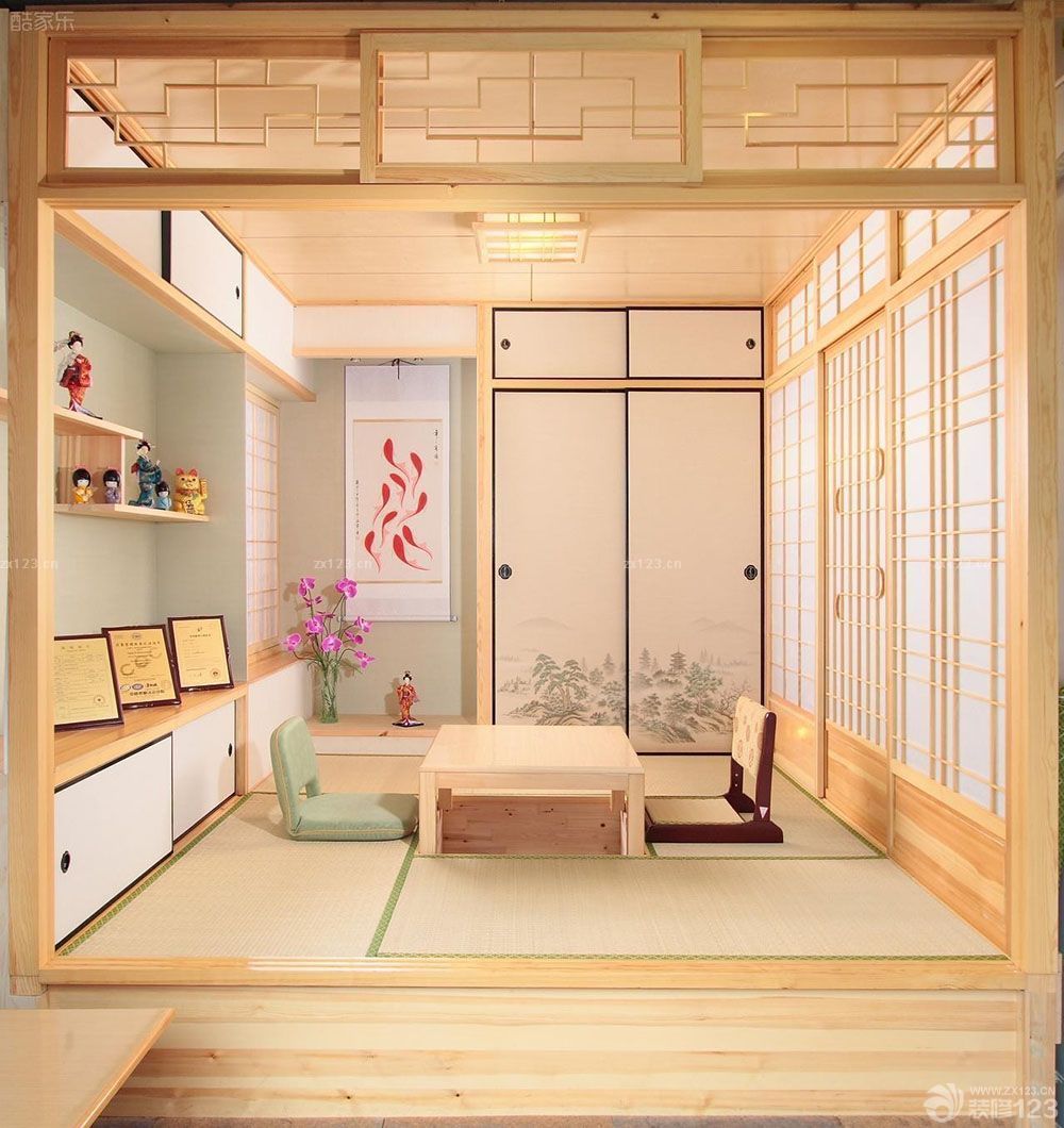 日式书房榻榻米装修实景图欣赏