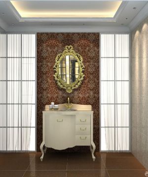 美式浴室柜东鹏瓷砖装修效果图欣赏