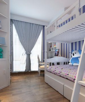 地中海风格儿童房双层儿童床设计图片欣赏