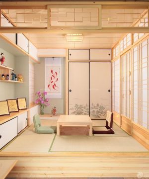日式书房榻榻米装修实景图欣赏