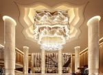 迪拜七星级酒店大堂吊顶设计装修效果图欣赏