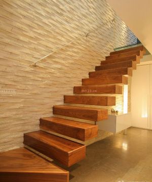 现代简约风格家装木制楼梯效果图大全
