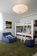 最新60平米小房子装修效果图实木高低床摆放