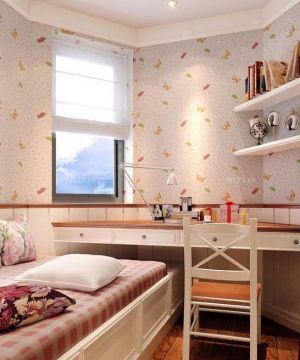 最新70平米小房子女孩温馨卧室装修效果图片