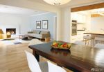 70-80平米房屋美式实木餐桌装修效果图片 