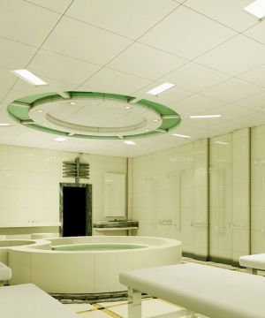 洗浴休闲会所铝扣天花板现代风格效果图