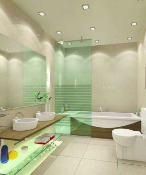 最新时尚60平米现代家装卫生间设计效果图