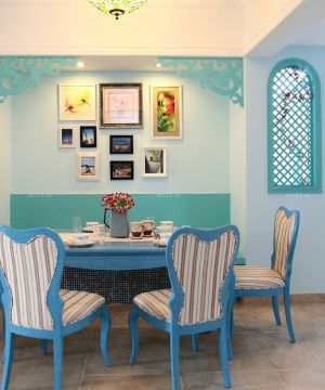 最新70平米小户型地中海风格餐厅装修设计图片大全