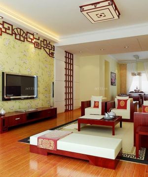 中式新古典120平米小户型客厅效果图片