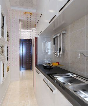 2023 现代风格整体厨房白色橱柜设计图片