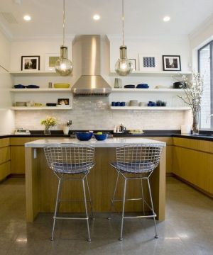 最新90平米二室一厅房屋家庭厨房装修效果图欣赏