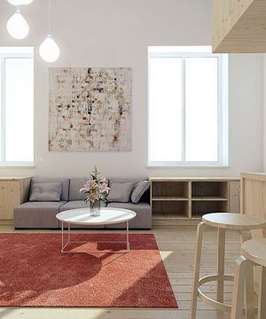 110平米三居室简约美式家具装修效果图片