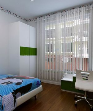 90平米三房两厅现代简约风格儿童房装修效果图片