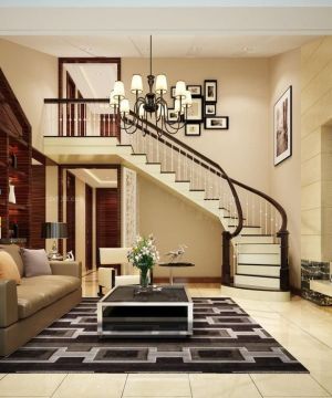 现代自建房楼梯设计效果图片