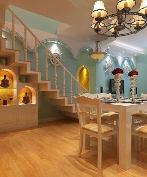 最新混搭风格150平米家庭餐厅装修效果图大全2023图片