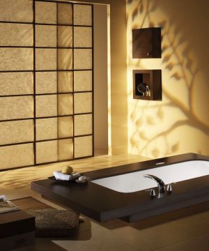 90平米日式小浴室装修效果图