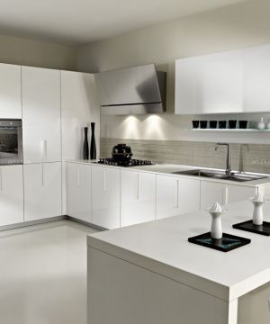 2023简约精致厨房设计图白色橱柜设计效果图欣赏