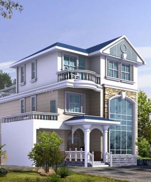 2023最新东南亚风格120平方二层半别墅设计效果图