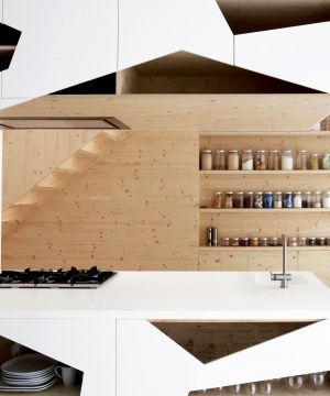 创意120平米小户型室内开放式厨房设计效果图片欣赏