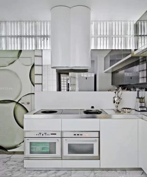2023 整体厨房白色橱柜装修效果图片
