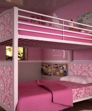 70平方米两室一厅装双层儿童床图片