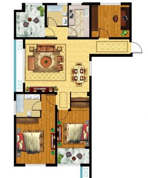 2023经典130平米两室两厅别墅户型图片
