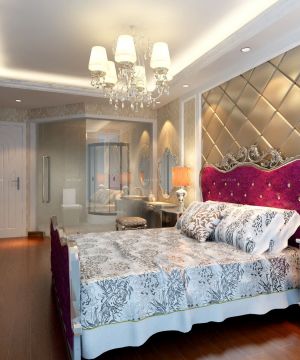 80~90平方小户型欧式床卧室装修效果图欣赏