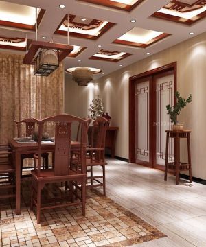 中式风格新房餐厅装修效果图片大全